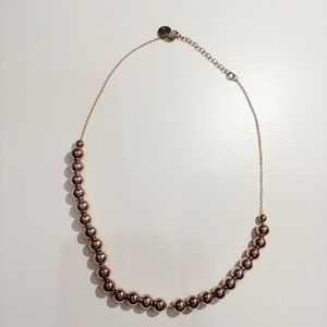 Sterling silver beaded necklace
